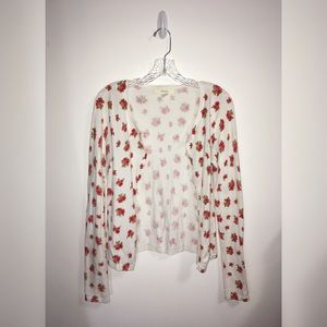 Floral Forever 21 Cardigan Sweater
